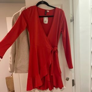 Red cotton dress!
